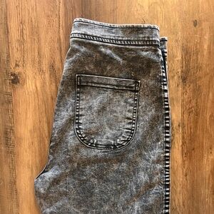 Black acid wash American Apparel Easy Jeans Large